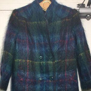 VINTAGE ROTH-STERN LTD. FASHIONS BY SAM ROTH LONG MOHAIR BLEND COATS SIZE M/L